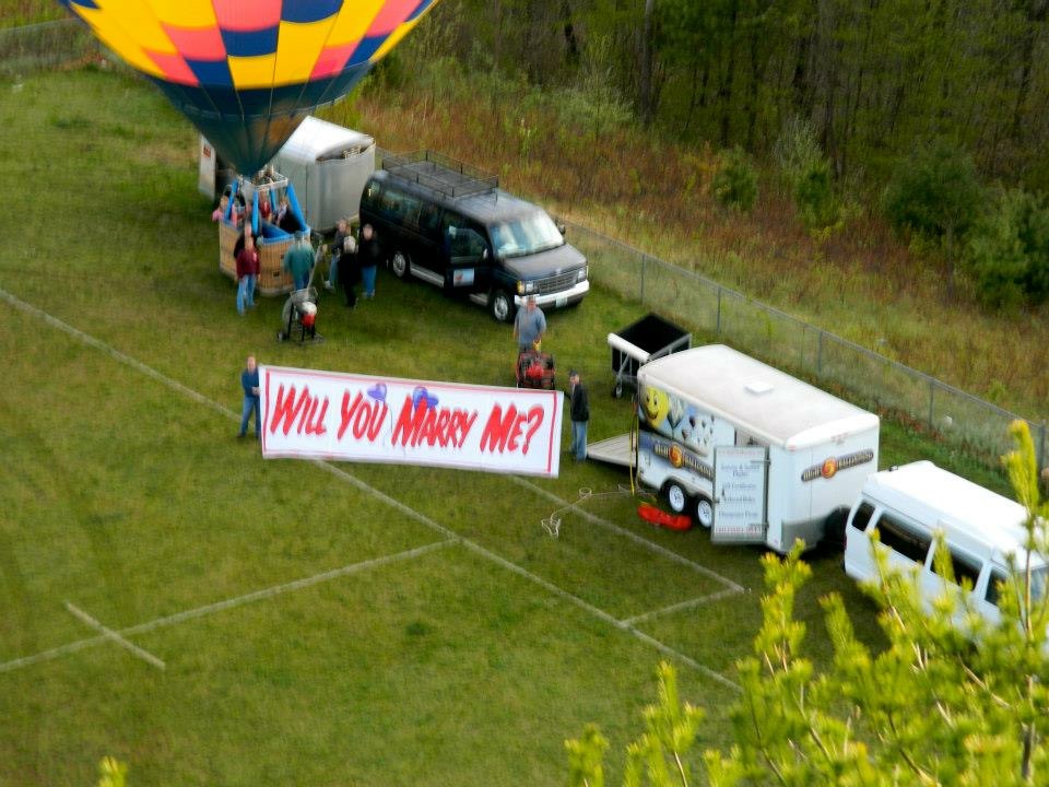 hot air balloon proposal