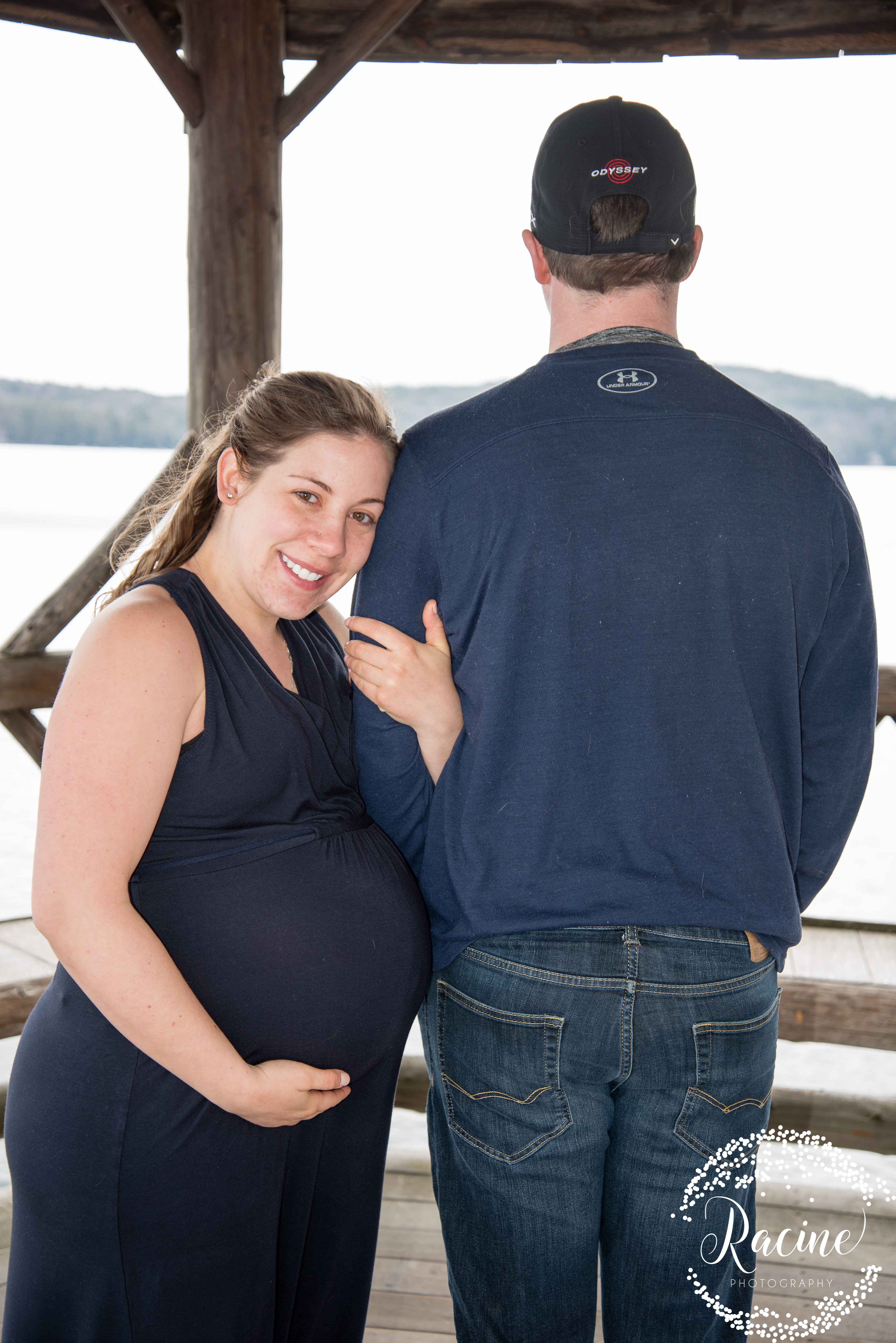 church landing maternity session parents to be lake winnipesauke 