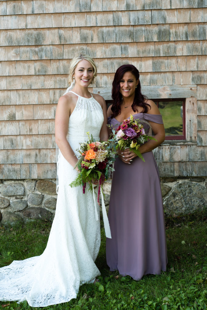 bride and her best friend and maid of honor
