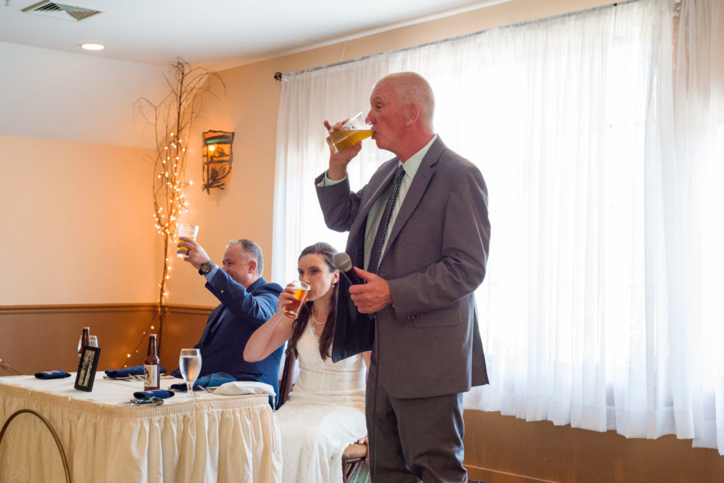 father of the bride giving a toast 