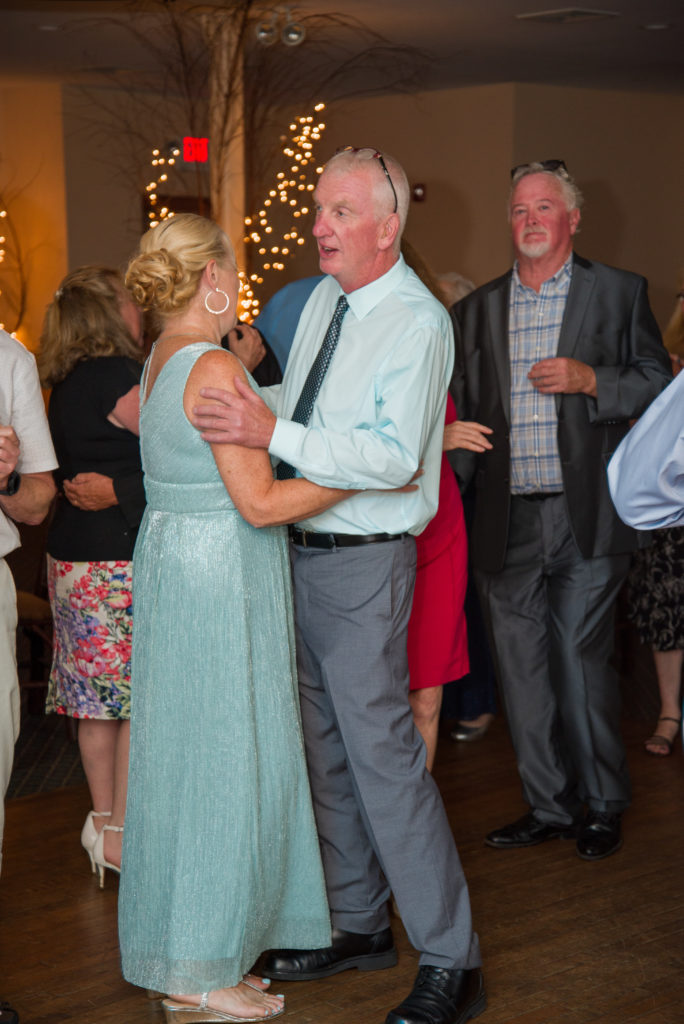 mother and father of the bride dancing at Woodstock Inn Brewery Wedding