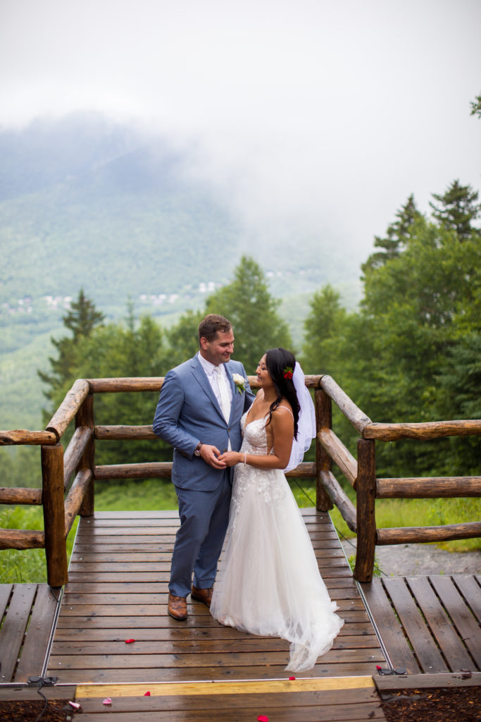 first dance as husband and wife on a mountain top