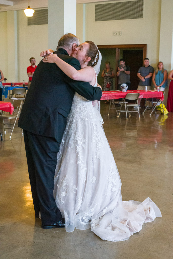 bride and her dad dancing