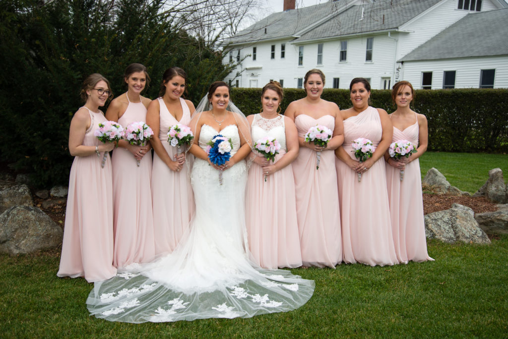 bride, bridesmaids, NH weddings, Dell Lea