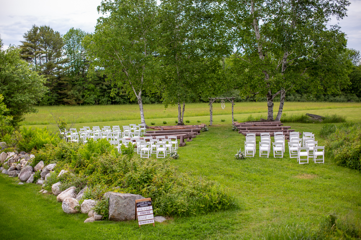 ceremony space at Whitney Farm Estate for the perfect day